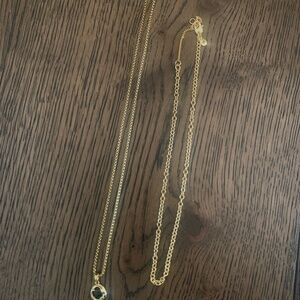 Madewell Gold Chain Necklace + Fashion Pendant Necklace | Set of 2